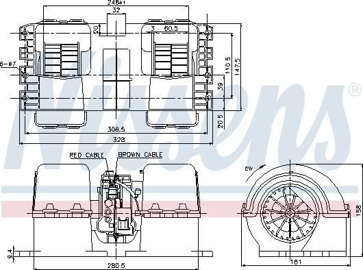 Nissens 87133 - Ventilador habitáculo parts5.com