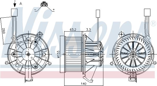 Nissens 87264 - Utastér-ventilátor parts5.com