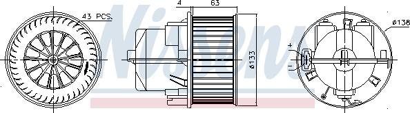 Nissens 87223 - Ventilador habitáculo parts5.com