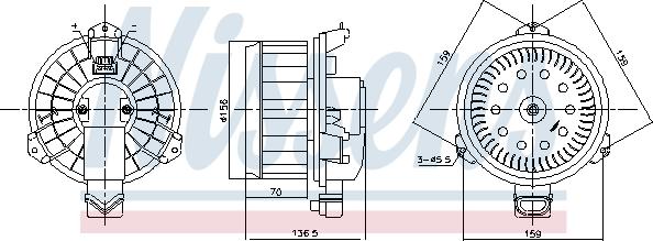 Nissens 87787 - Wentylator wewnętrzny parts5.com