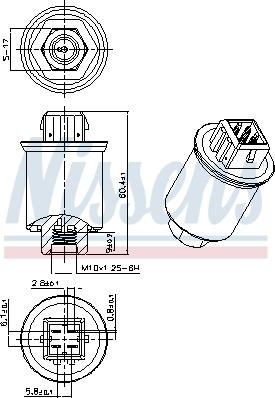 Nissens 301035 - Tlačna sklopka, klima-uređaj parts5.com