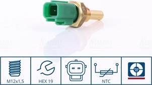 Nissens 207056 - Sonde de température, liquide de refroidissement parts5.com