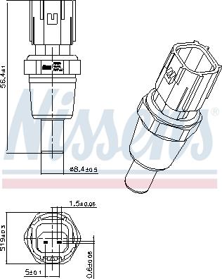 Nissens 207029 - Soğutucu akışkan sıcaklık sensörü parts5.com