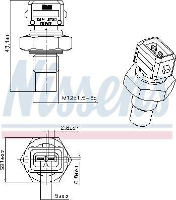 Nissens 207023 - Senzor, temperatura hladilnega sredstva parts5.com