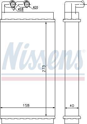 Nissens 70230 - Izmenjivač toplote, grejanje unutrašnjeg prostora parts5.com