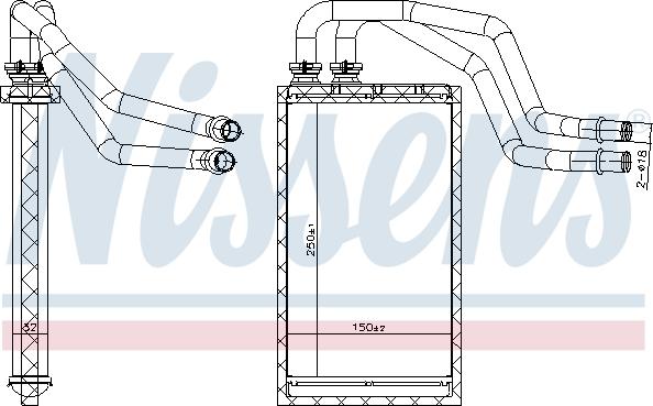 Nissens 707215 - Výměník tepla, vnitřní vytápění parts5.com