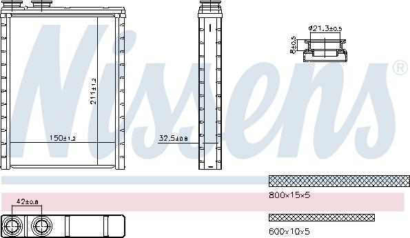 Nissens 707286 - Schimbator caldura, incalzire habitaclu parts5.com