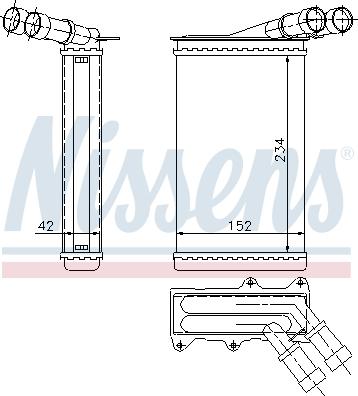 Nissens 71156 - Schimbator caldura, incalzire habitaclu parts5.com