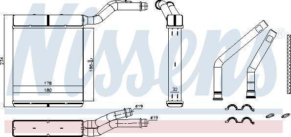 Nissens 71770 - Výmenník tepla vnútorného kúrenia parts5.com