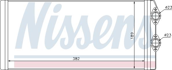 Nissens 73629 - Heat Exchanger, interior heating parts5.com