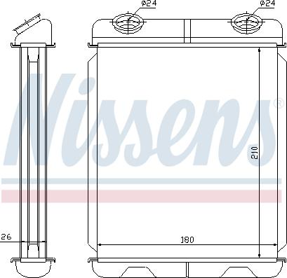 Nissens 73341 - Wärmetauscher, Innenraumheizung parts5.com