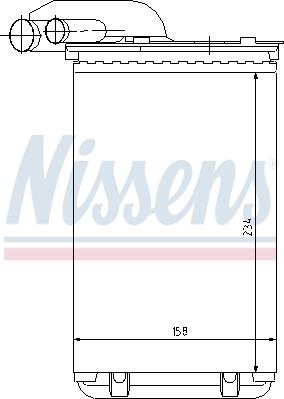 Nissens 73252 - Toplotni izmenevalnik, ogrevanje notranjega prostora parts5.com