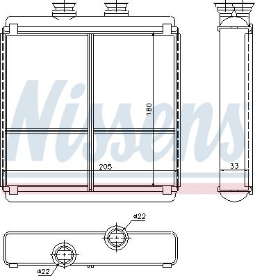 Nissens 72042 - Výmenník tepla vnútorného kúrenia parts5.com