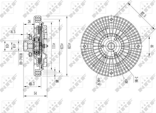 NRF 49566 - Cupla, ventilator radiator parts5.com