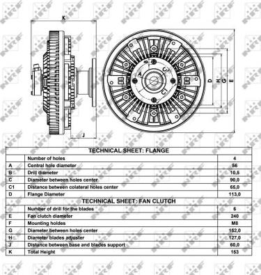 NRF 49020 - Spojka, ventilator hladnjaka parts5.com