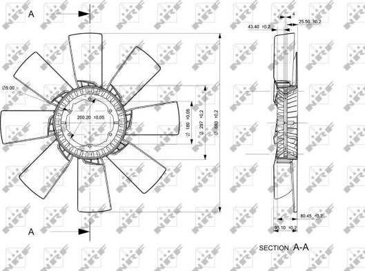 NRF 49835 - Roue du souffleur, refroidissementdu moteur parts5.com