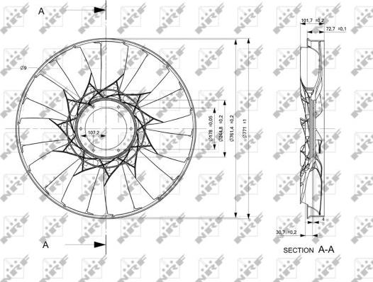 NRF 49831 - Fan Wheel, engine cooling parts5.com