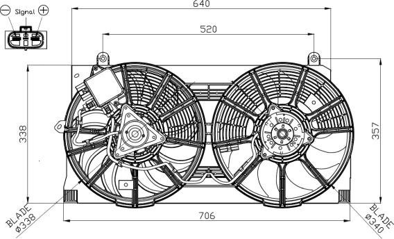 NRF 47940 - Ventilator, radiator parts5.com