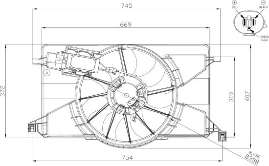 NRF 47959 - Ventilador, refrigeración del motor parts5.com