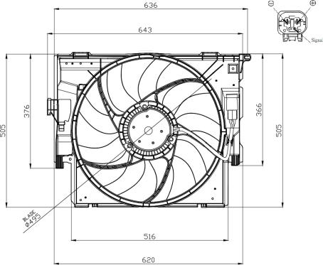 NRF 47956 - Ventilaator,mootorijahutus parts5.com