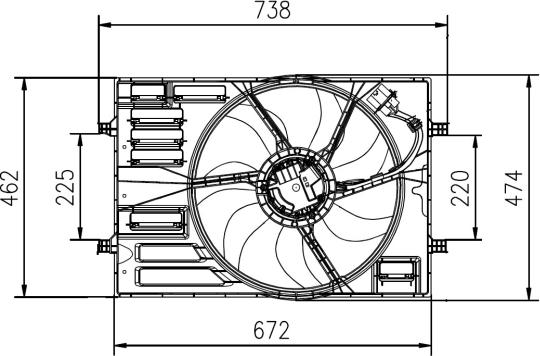 NRF 47950 - Tuuletin, moottorin jäähdytys parts5.com