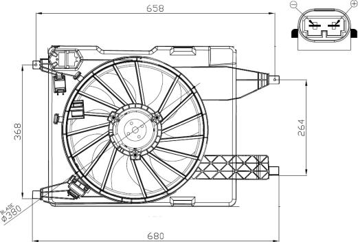 NRF 47966 - Ventilador, refrigeración del motor parts5.com