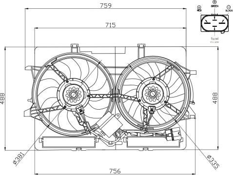 NRF 47938 - Ventilaator,mootorijahutus parts5.com