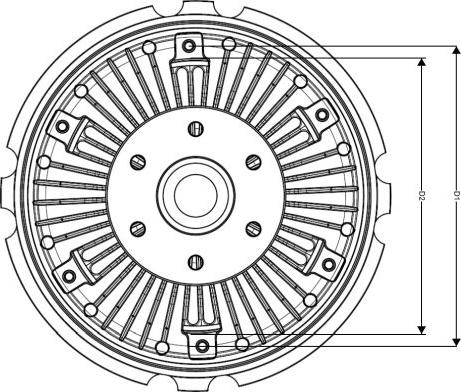 NRF 49001 - Clutch, radiator fan parts5.com