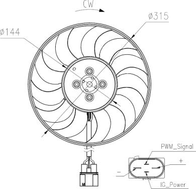 NRF 47970 - Βεντιλατέρ, ψύξη κινητήρα parts5.com