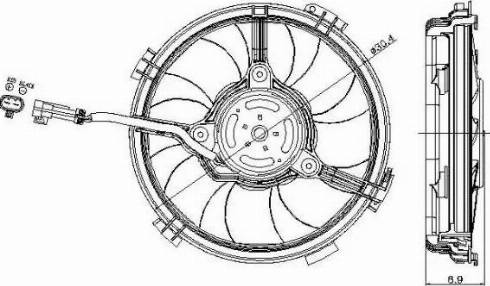 NRF 47405 - Ventilator, radiator parts5.com