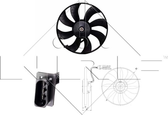 NRF 47410 - Fan, motor soğutması parts5.com