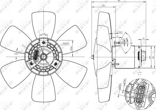 NRF 47429 - Ventilator, radiator parts5.com