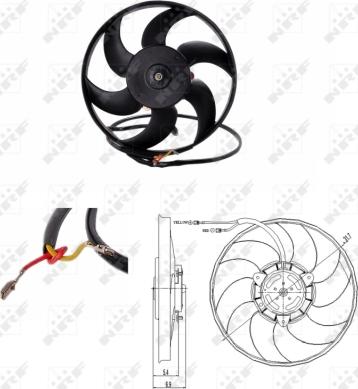 NRF 47691 - Fan, radiator parts5.com