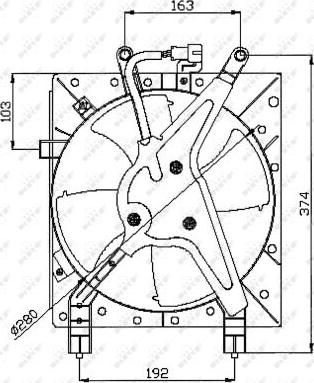 NRF 47044 - Ventilátor, motorhűtés parts5.com