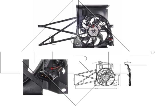 NRF 47013 - Ventilator, radiator parts5.com