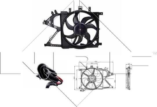 NRF 47012 - Ventilador, refrigeración del motor parts5.com