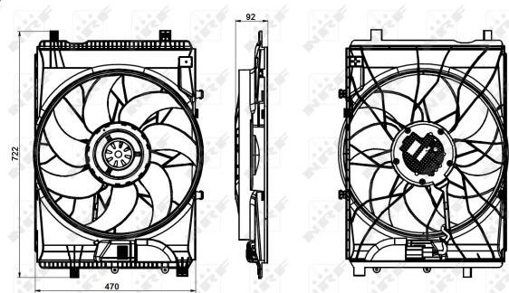 NRF 47849 - Ventilator, radiator parts5.com