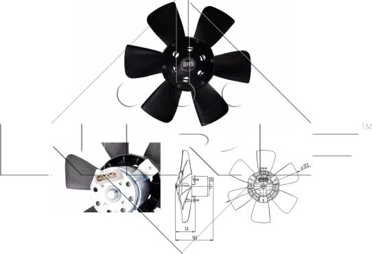 NRF 47390 - Ventilator, radiator parts5.com