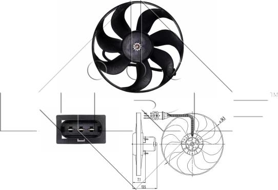 NRF 47397 - Ventilador, refrigeración del motor parts5.com