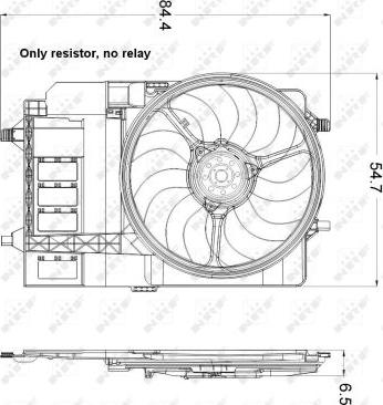 NRF 47301 - Ventilator, radiator parts5.com