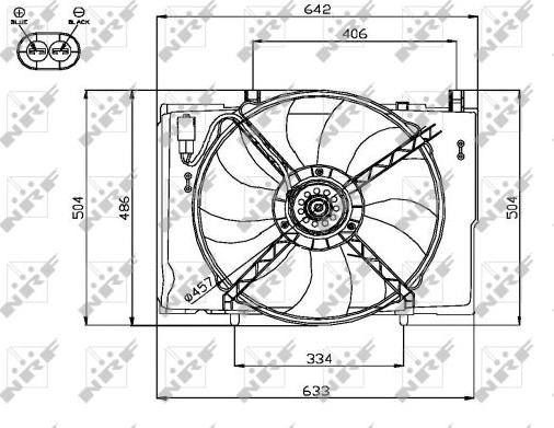 NRF 47741 - Ventilator, hlađenje motora parts5.com