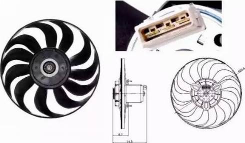 NRF 47700 - Ventilator, radiator parts5.com