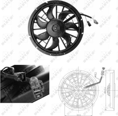 NRF 47702 - Ventilátor, motorhűtés parts5.com