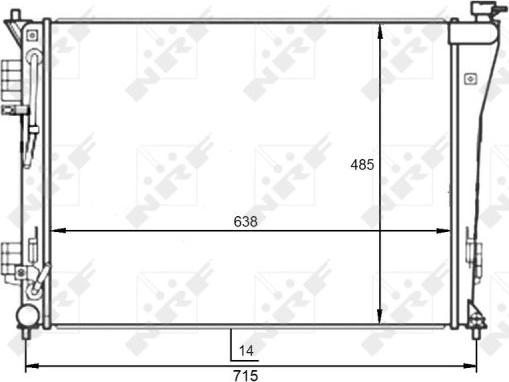 NRF 59097 - Hladilnik, hlajenje motorja parts5.com