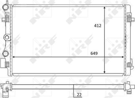 NRF 59056 - Chłodnica, układ chłodzenia silnika parts5.com