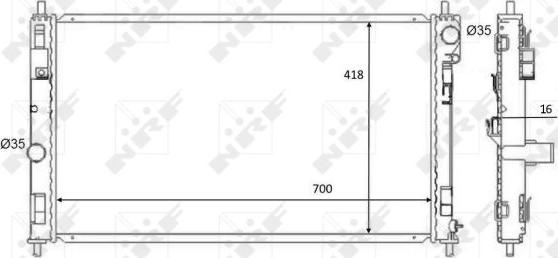 NRF 59089 - Hladnjak, hlađenje motora parts5.com