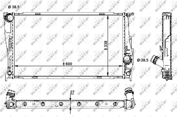 NRF 59210 - Radiator, racire motor parts5.com