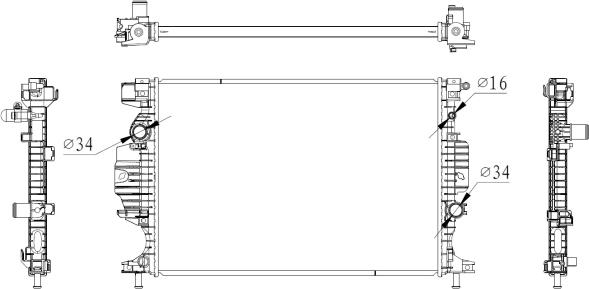 NRF 59284 - Radiator, racire motor parts5.com