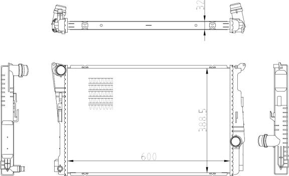 NRF 59228 - Ψυγείο, ψύξη κινητήρα parts5.com