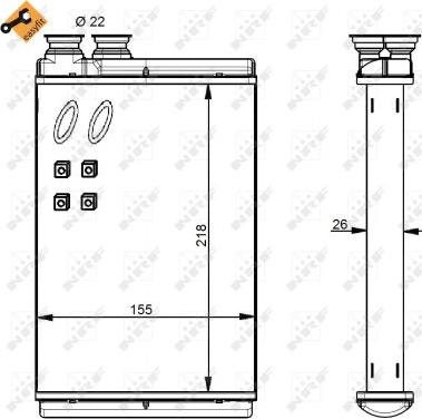 NRF 54347 - Toplotni izmenevalnik, ogrevanje notranjega prostora parts5.com